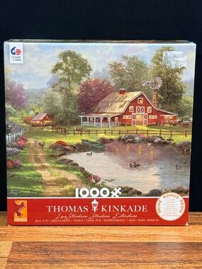 CEACO Thomas Kinkade 1000 Piece Puzzle “Red Barn Retreat"